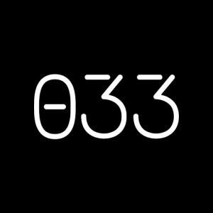 A black box with with lettering in a chic font with the number 033 on it. This corresponds to a specific blog post by Felice Marketing.